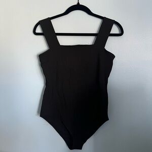 H&M Black square neck bodysuit
